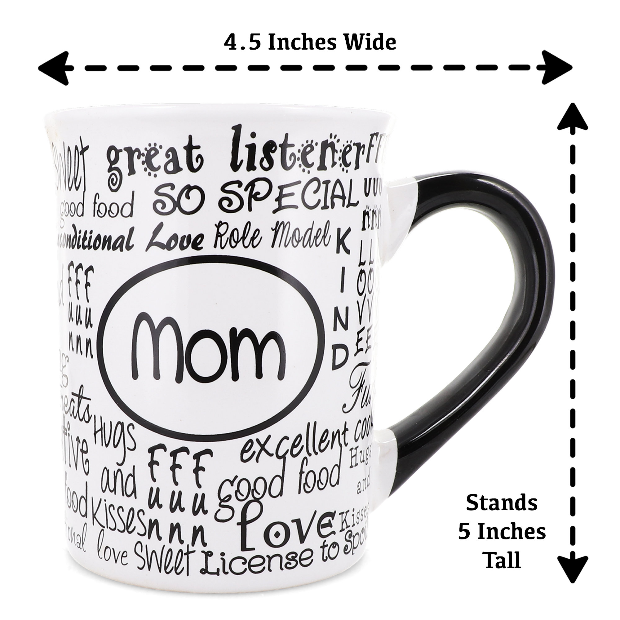 Dee Wite Black mug 11oz by Retro Boater Dee Wite Black mug 11oz by Retro Boater