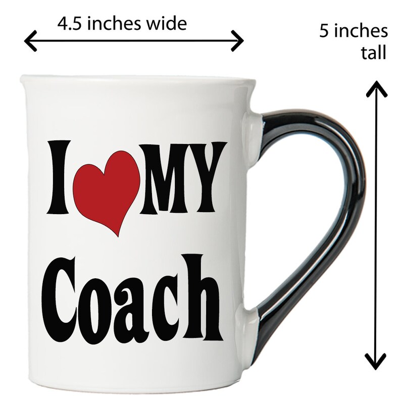 Coach Gift Coach Mug Large 18 Ounce Ceramic Coffee Mug Etsy