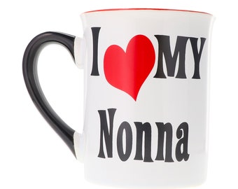 I Love My Nonna Coffee Mug - 16oz Ceramic Nonna Gift