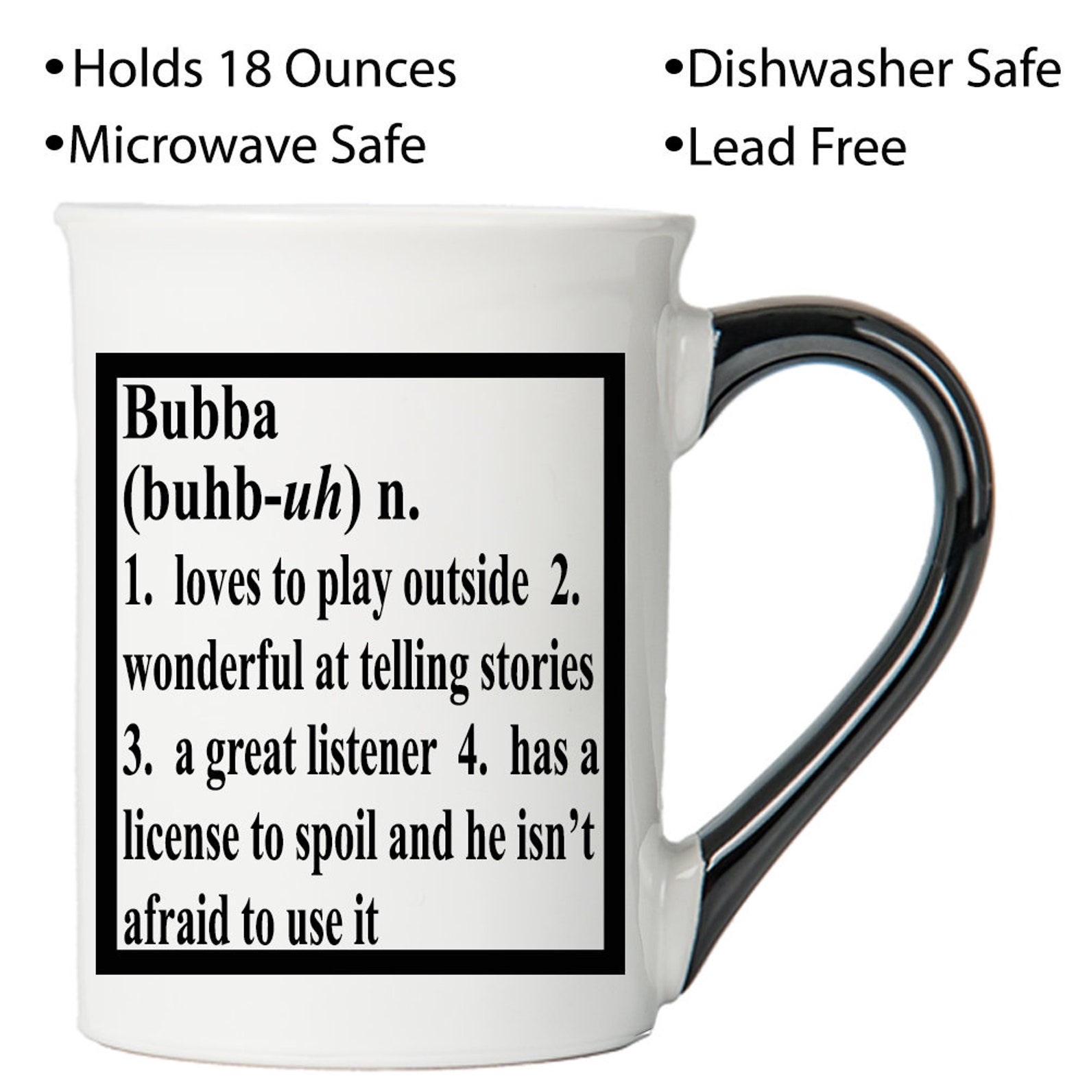 Bubba Gifts Bubba Mug 18 Ounce Bubba Coffee Mug Gifts For Men Etsy