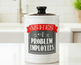 Cottage Creek Ashes of Problem Employees Piggy Bank, Christmas Gifts for Women, Men, Boss