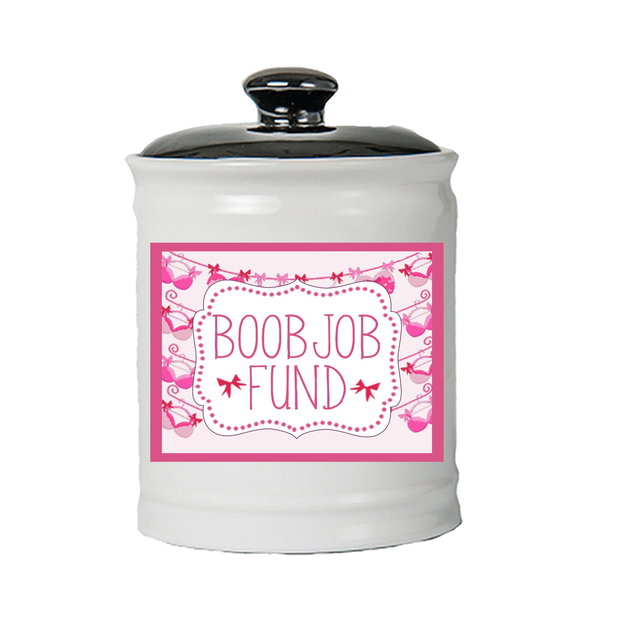 Piggy Bank Boob Job Fund Coin Jar Ceramic Breast Change Jar Etsy