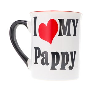 Pappy Mug, Ceramic 16oz. I Love My Pappy Coffee Mug, Pappy Gifts, Pappy Grandpa Gifts, Best Pappy Gifts, Pappy Father&#39;s Day Gifts