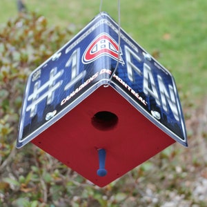 Montreal Canadiens #1 Fan License Plate Birdhouse