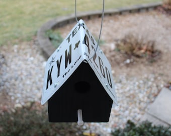 Texas "The Lone Star State" License Plate Birdhouse