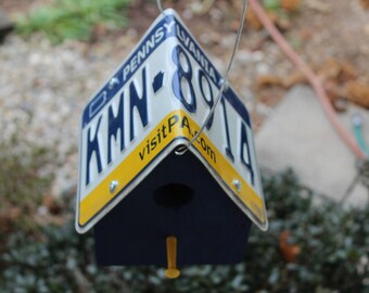 Pennsylvania License Plate Birdhouse