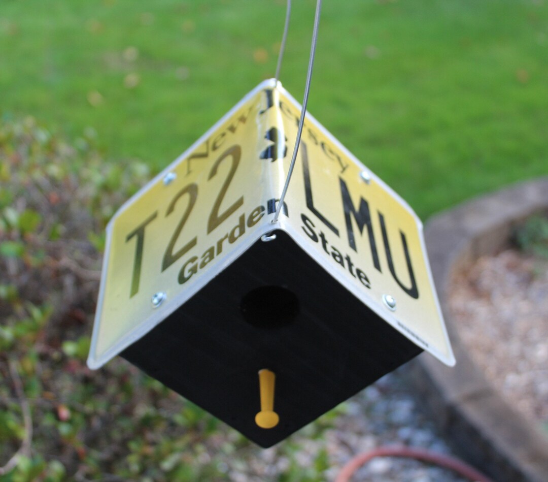 New Jersey garden State License Plate Birdhouse Etsy