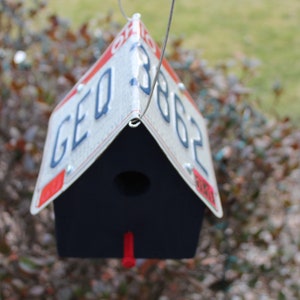 Ohio &quot;Birthplace of Aviation&quot; License Plate Birdhouse