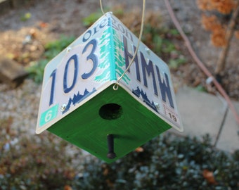 Oregon License Plate Birdhouse