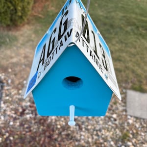 Iowa License Plate Birdhouse