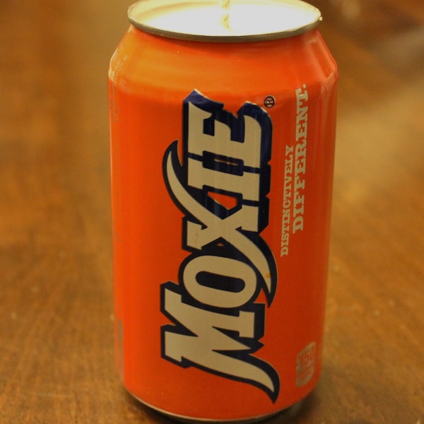 Moxie Soda Can Candle, Vanilla Scent