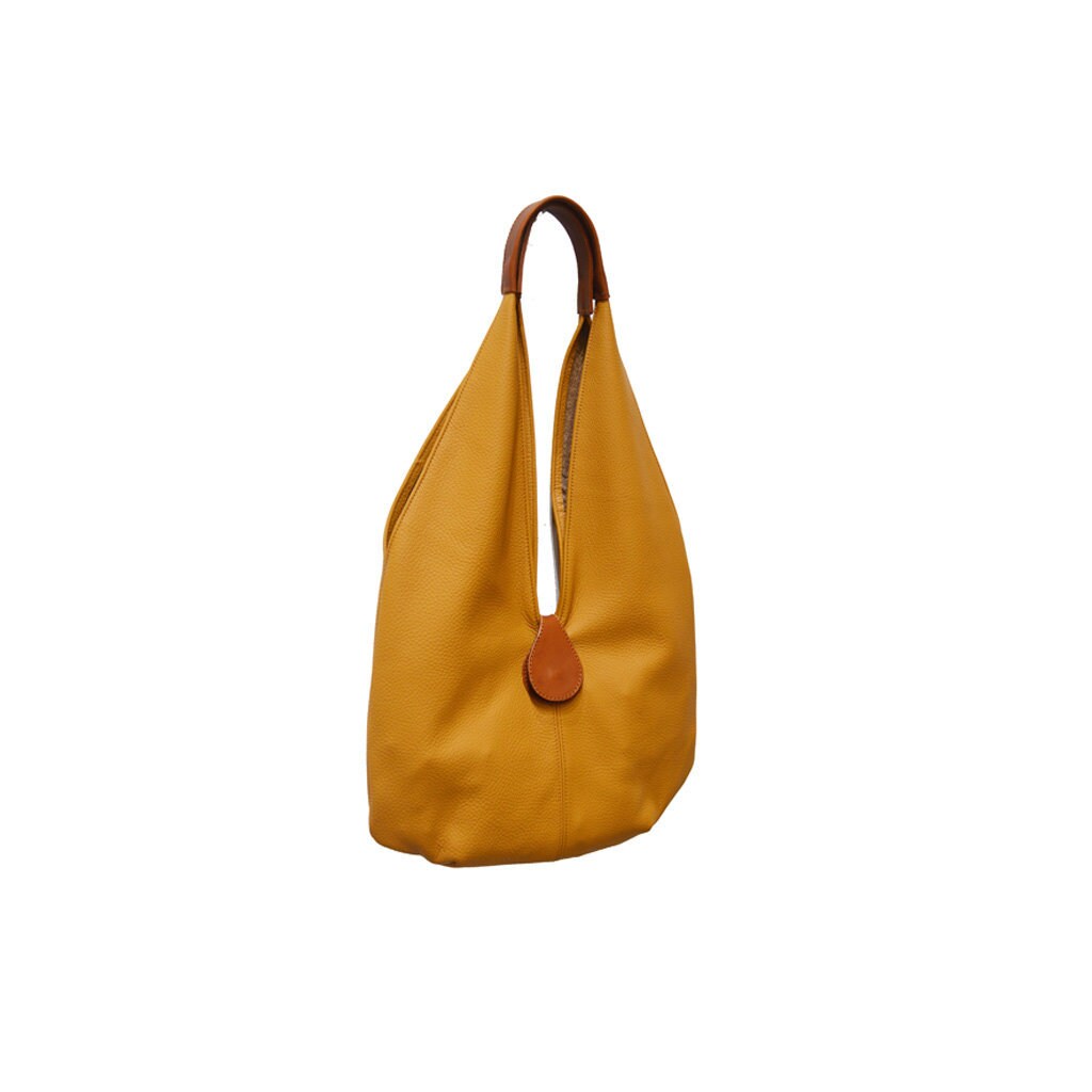 shoulder bag mustard  /Leather Bag/Handmade leather bag/shoulder bag /mustard leather/  leather bag /handcrafted in london /la rue