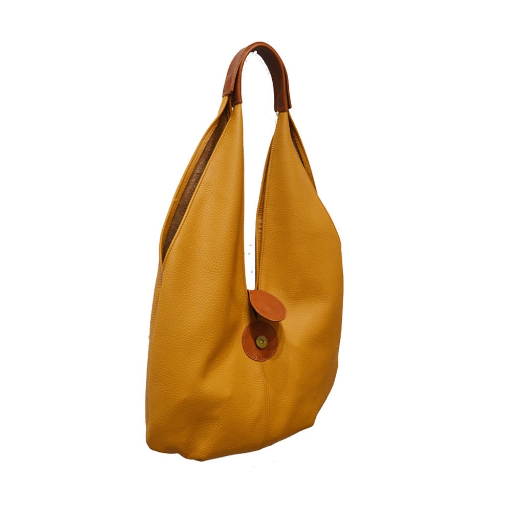 Shoulder Bag Mustard /leather Bag/handmade Leather Bag/shoulder Bag