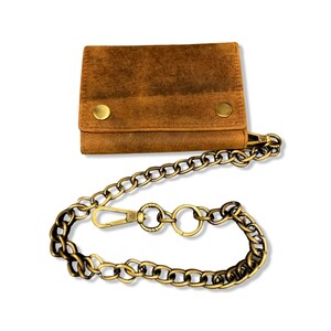 コインとカード用の財布/レザーブラウン/レザーウォレット/ウォレット/ /ライトブラウン/手作りのコインウォレット/ハンドメイド/ロンドン製/チェーンウォレット