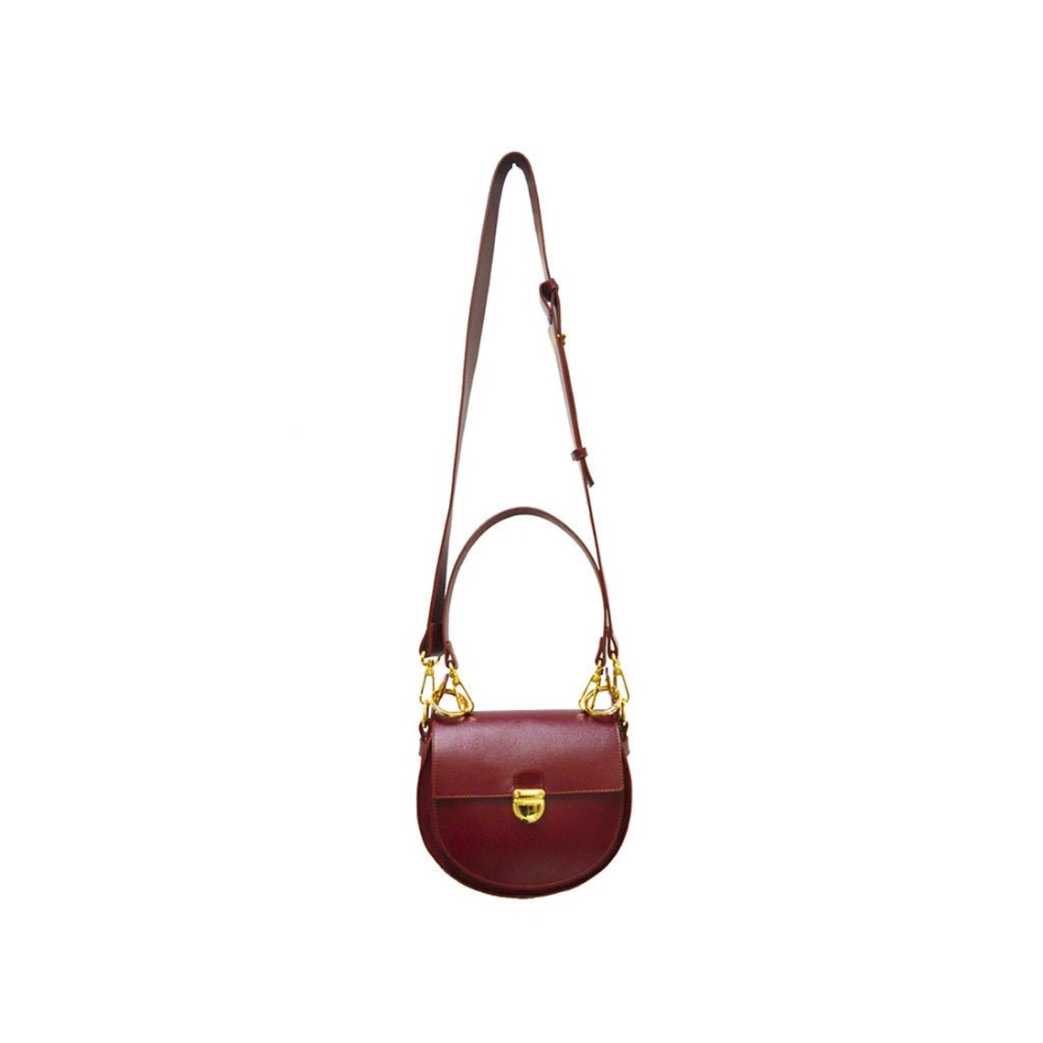 Burgundy Shoulder Bag /shoulder Bag/burgundy Bag/burgundy Leather ...