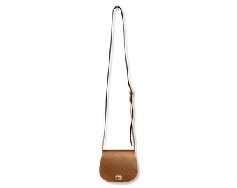 Handmade Leather Crossbody Bag, Brown Bry Bag, Made in UK