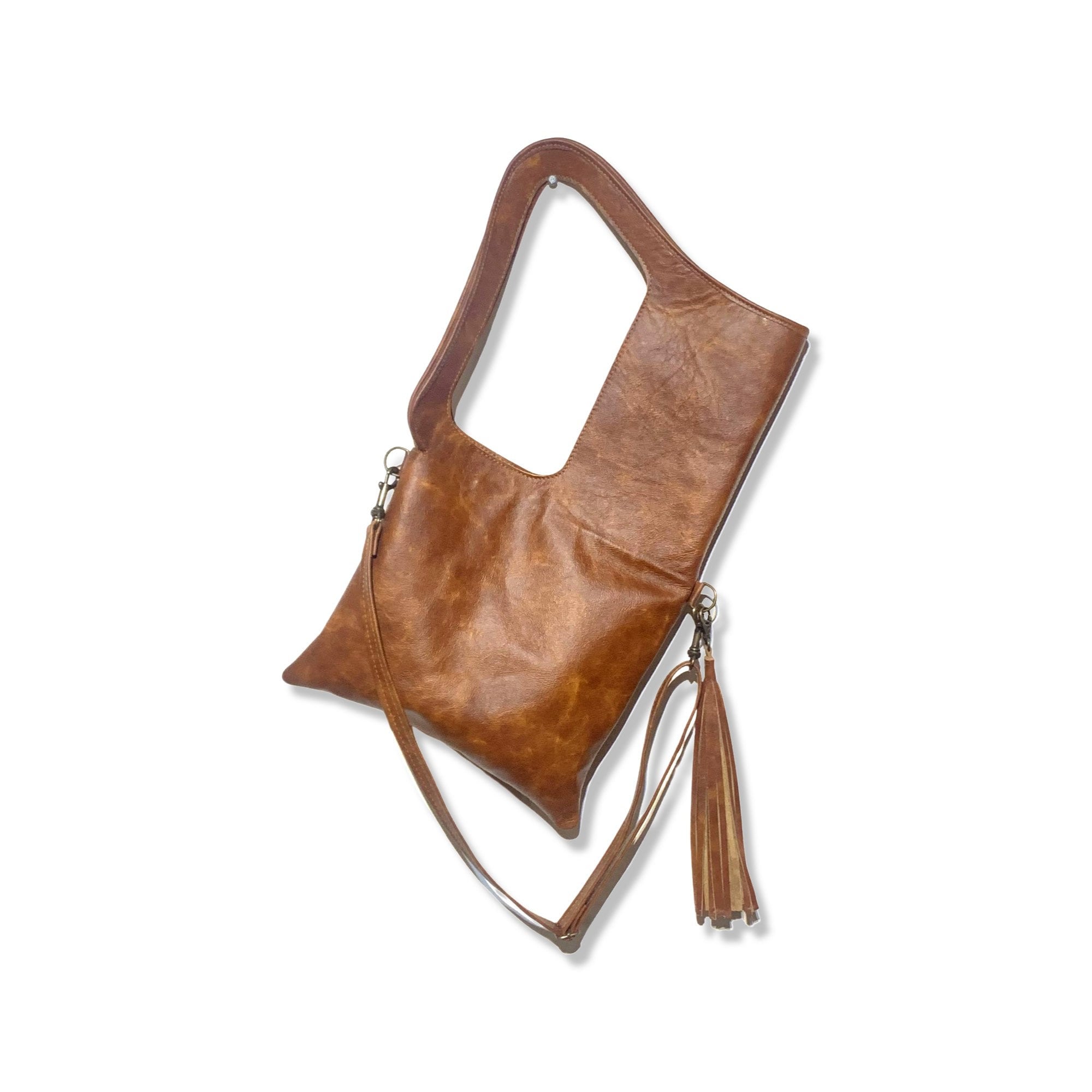 La Victoire Black Leather Bag  Leather fringe bag, Guess purses