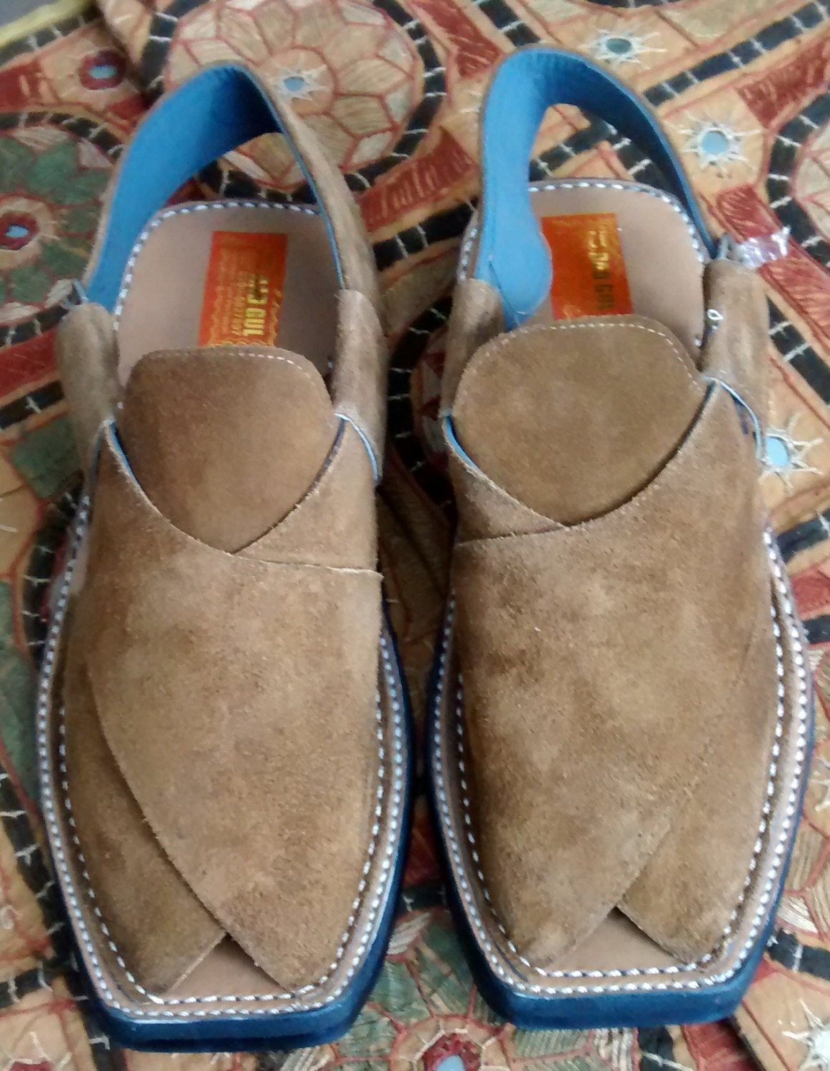 Kohati Peshawari Handmade PK Suede Eid Chappal Camel Color - Etsy UK