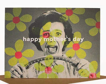 Mother's Day Card, Retro Mother's Day Card, Humorous Mother's Day Card, Quirky Mother's Day, Collage Art, Whimsical Mother's Day Card