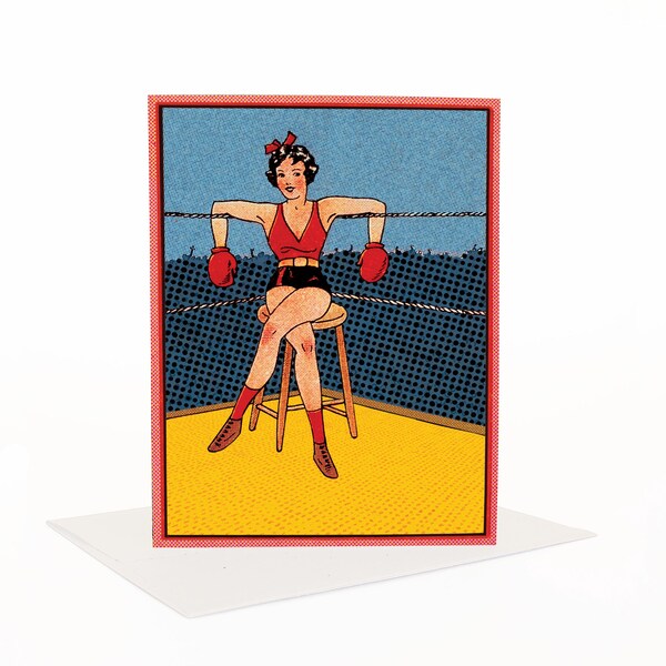Give It Your Best Shot, Encouragement Card, Quirky Retro Card,  Mother's Day Card, Best Friend Card, Congratulations Card