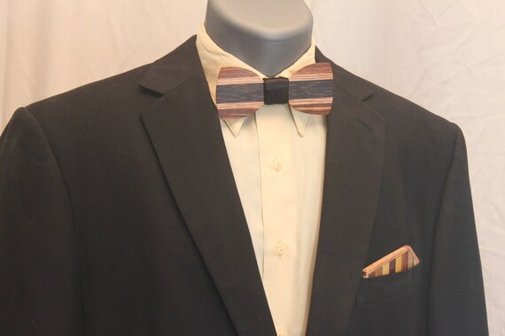 Solid Multi Wood Bow Tie
