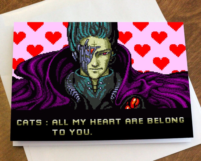 All My Heart Retro Gaming Valentines Card