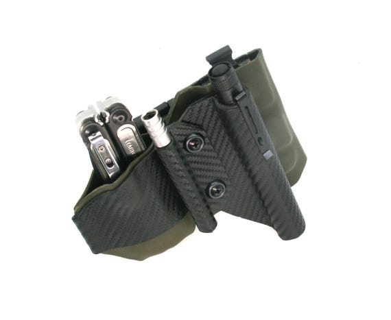 Multi tool Holster with accessories-Essential MINI Holster Flashlight, Bits, Extender, and Multi tool