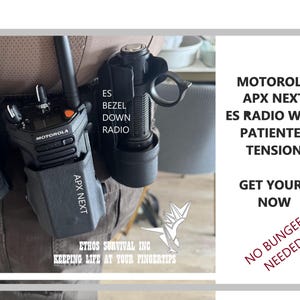 MOTOROLA Apx NEXT Radio Holster/Holder by ES® System with patiented  tension recommended by TripleA
