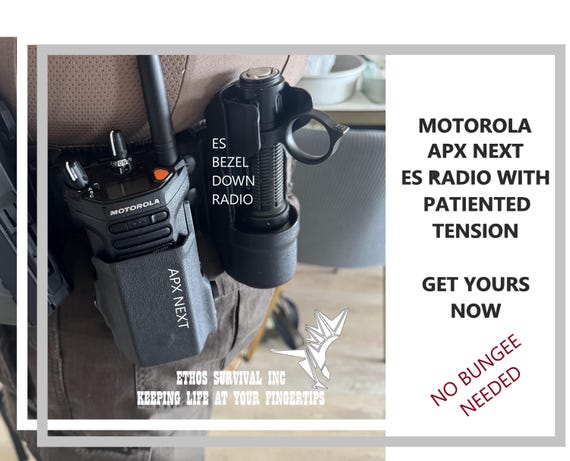 MOTOROLA Apx NEXT Radio Holster/Holder by ES® System with patiented  tension recommended by TripleA