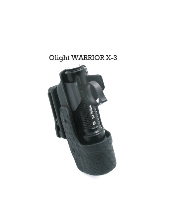 Olight Warrior X3, Thyrm Switchback Pocket Clip and similar sizes-ES System Flashlight Holster,  ( FLASHLIGHT/and Thyrm Clip not included)