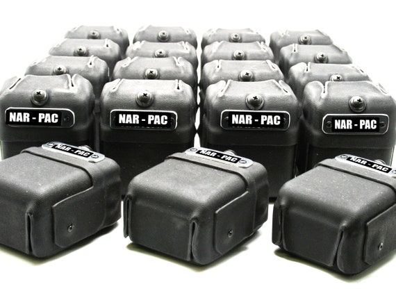 Naloxone HCI intrannasal spray Case. Holds 2 life saving spray applicators. NARPAC, Dont break em. First Responder. (for Narcan®)