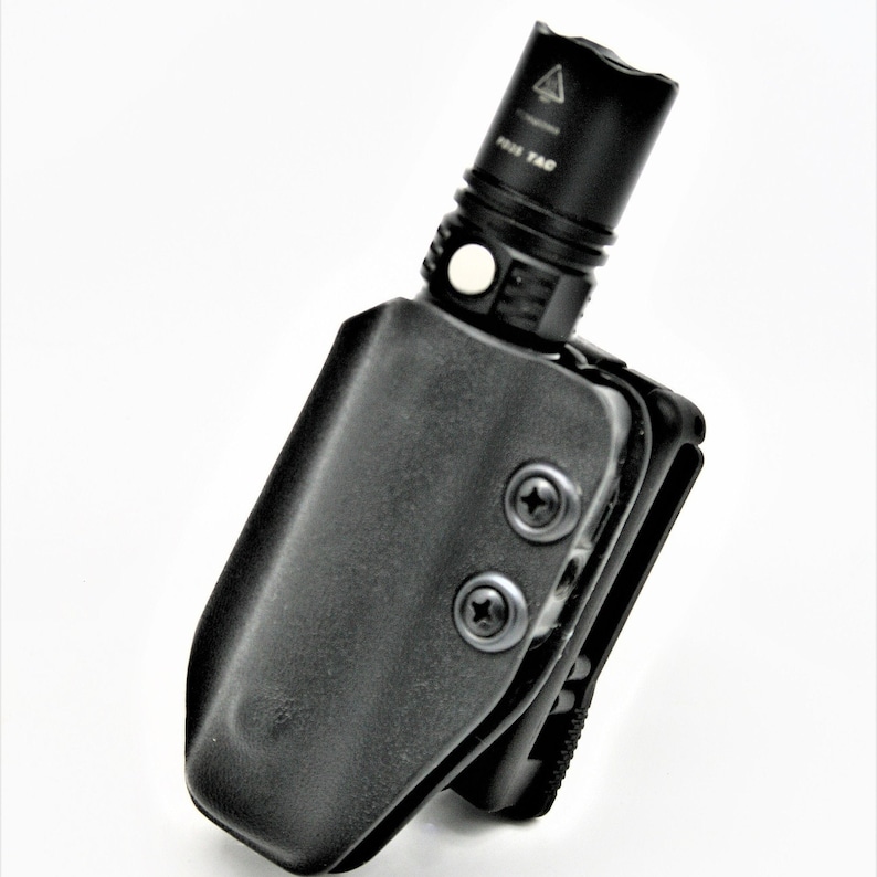 Tactical Flashlight and HolsterKydex holster with belt clip. Etsy