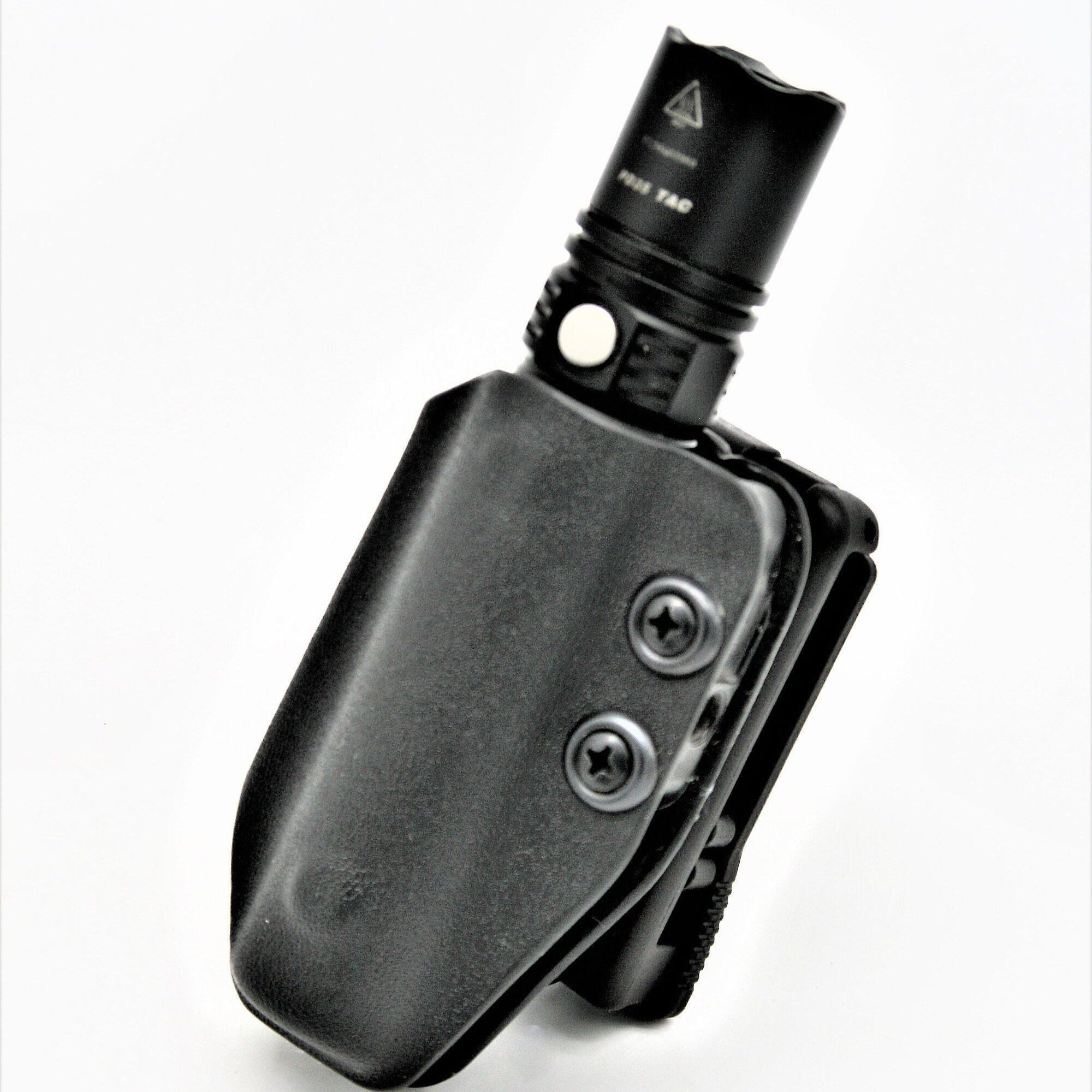 Tactical Flashlight and HolsterKydex holster with belt clip. Etsy