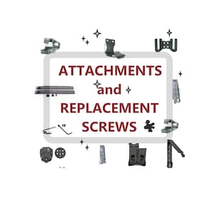 ATTACHMENTS and or Replacement screws, spacers, posts, manifolds, close quarter molle, loctite 242