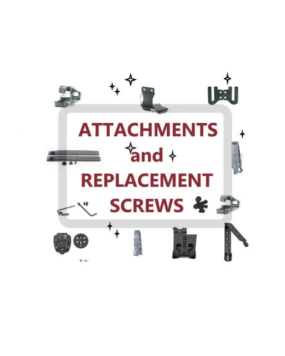 ATTACHMENTS and or Replacement screws, spacers, posts, manifolds.