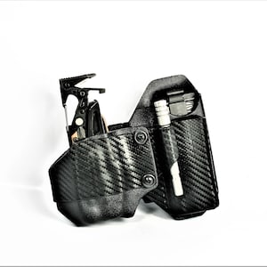 Leatherman,  Gerber, Sog, Compact Holster For Multitool with Accessories,  Kydex Holster.