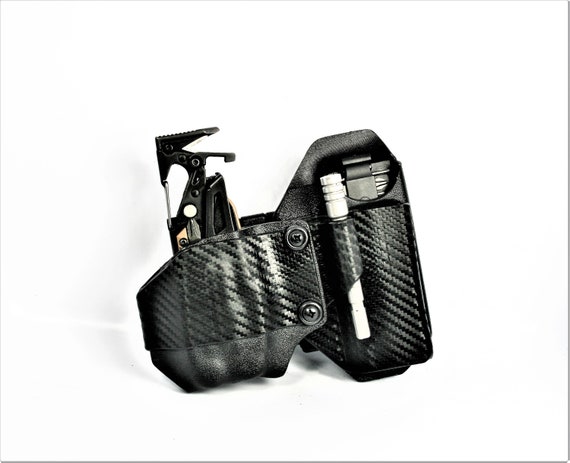 Leatherman,  Gerber, Sog, Compact Holster For Multitool with Accessories,  Kydex Holster.