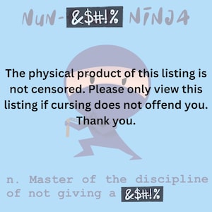 NunF*ck Ninja-sticker | Vinylsticker: