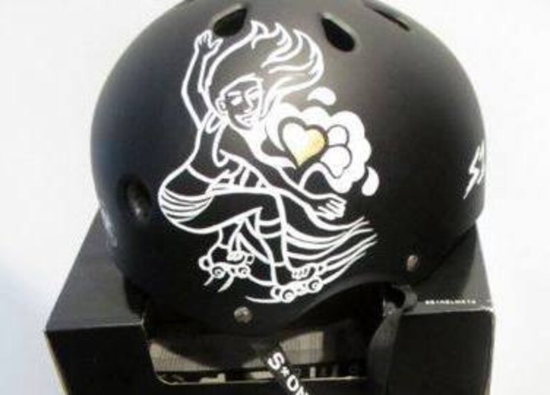 Custom HandPainted Roller Derby/ Skate/ Skateboard Helmets Etsy