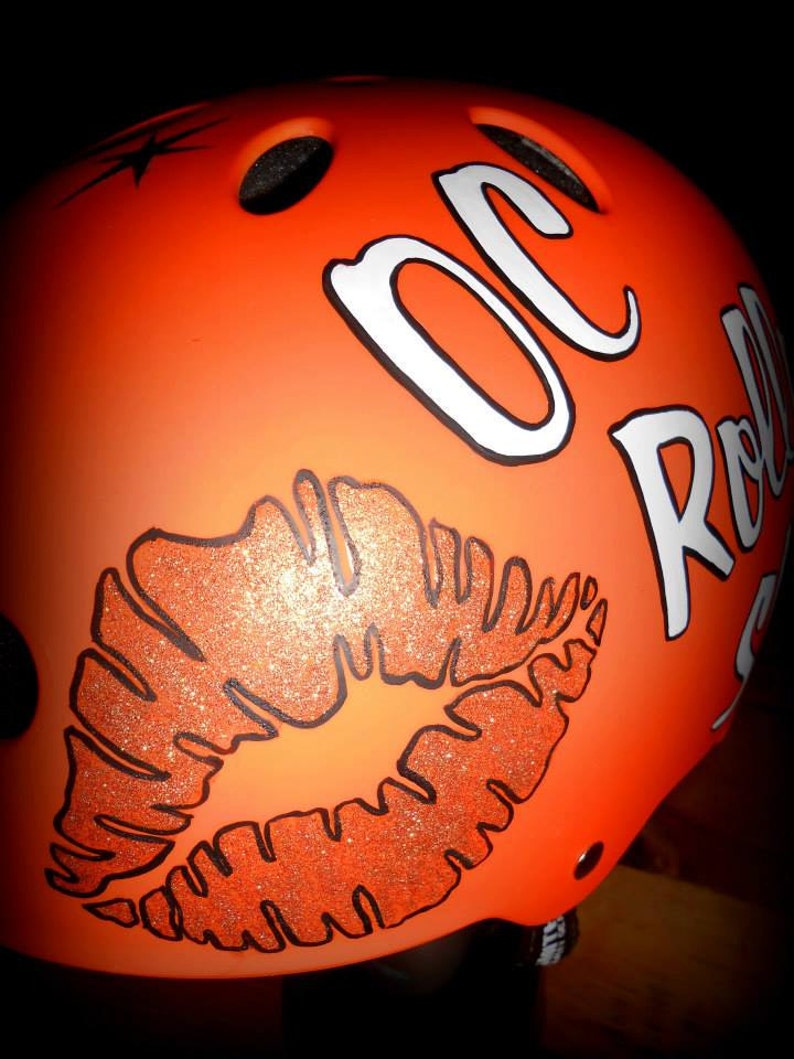 Custom HandPainted Roller Derby/ Skate/ Skateboard Helmets Etsy