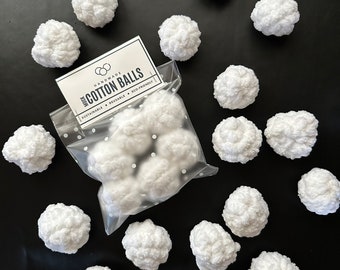 Faux Cotton Balls / Reusable Puffs / Makeup Remover / Skin Care Applicator