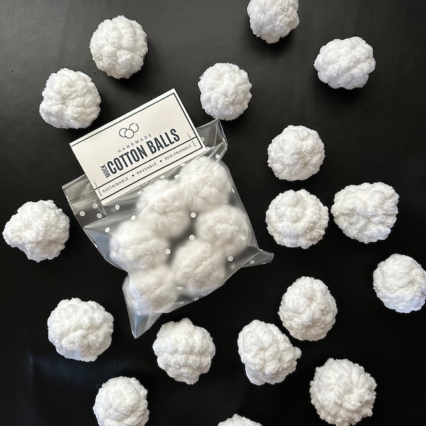 Faux Cotton Balls / Reusable Puffs / Makeup Remover / Skin Care Applicator