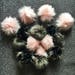 Faux Fur Pom Pom Variety Bag \ Fur Pompom Grab Bag \ Fur Hat Toppers