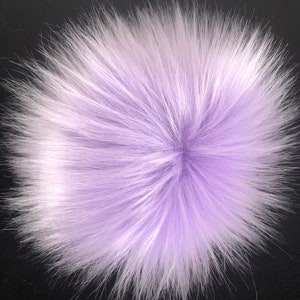 Pompon in pelliccia sintetica lilla / Pompon in pelliccia viola / Cappello soffice / Pompon portachiavi