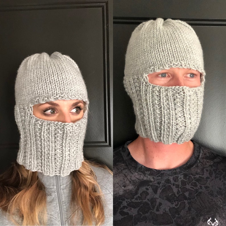 The GIA BALACLAVA Knitting Pattern / Knit Ski Mask DIY / Knit Pattern Tutorial image 2