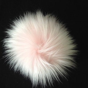 Baby Rosa Kunstfell Pompoms / Rosa Pelz Pom Pom / Pelz Pom Poms / Kunstpelz / Häkelzubehör / Strickzubehör / Bastelzubehör
