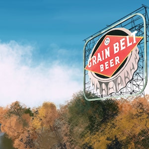 Grain Belt on the Mississippi - Giclée Print