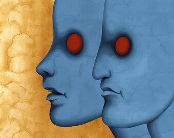 Fantastic Planet Digitale Aquarel Print "Vision"
