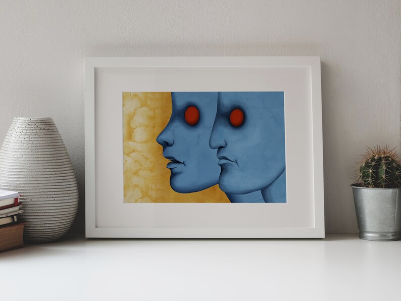 Fantastic Planet Digital Watercolor Print Vision image 3