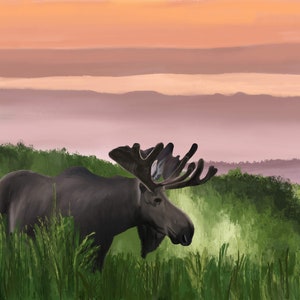 Minnesota Moose Giclée Print image 1